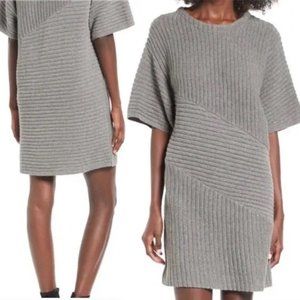ASTR Womens Sweater Dress Grey Oversized